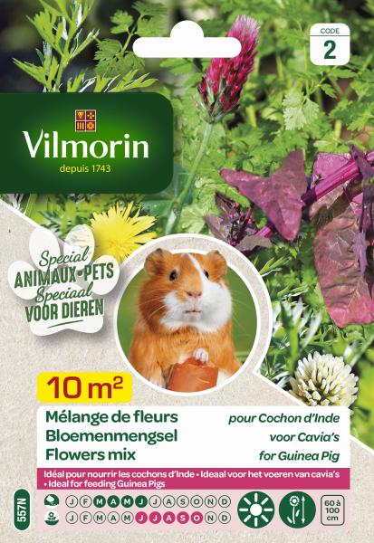 Pour nos animaux - Mélange de fleurs pour Cochons d'Inde - face recto